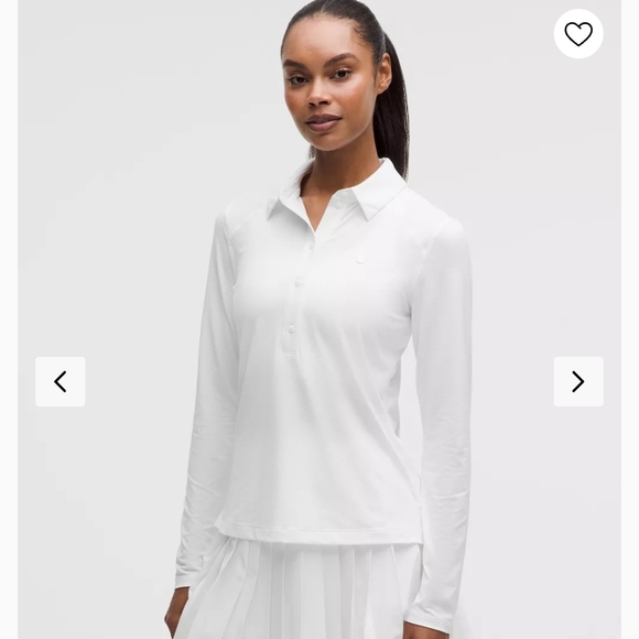 lululemon athletica Tops - Lululemon Quick-Dry Long-Sleeve Polo ShirtStraight Hem size M